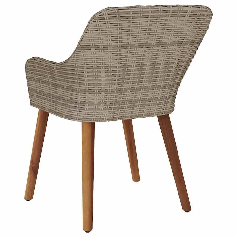 VidaXL - Tuinstoel - Zwart - Poly Rattan - 55 X 62.5 X 82cm 9 VidaXL - Tuinstoel - Zwart - Poly Rattan - 55 X 62.5 X 82cm - Afbeelding 7