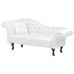 LATTES - Chaise Longue - Wit - Linkerzijde - Kunstleer 19 LATTES - Chaise Longue - Wit - Linkerzijde - Kunstleer -Meubelpromotie f21640f679524123a2288f68060bd852