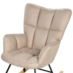 OULU - Schommelstoel - Beige - Polyester 16 OULU - Schommelstoel - Beige - Polyester -Meubelpromotie f26e2cbec3a3497f8a47ea2641e10cfc