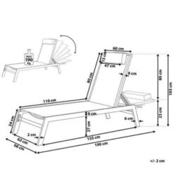 Beliani Tuinligstoel CATANIA - Zwart Polyester, Aluminium 9 Beliani Tuinligstoel CATANIA - Zwart Polyester, Aluminium -Meubelpromotie f4602cb499714e719ddd8886d4482670 1