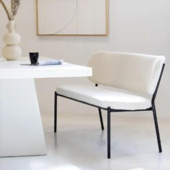 Eetkamerbank Beige Stof - Diepte 63cm - Zitbreedte 160cm - Maddie 15 Eetkamerbank Beige Stof - Diepte 63cm - Zitbreedte 160cm - Maddie -Meubelpromotie f460c3b993e247f0868360804381f9b4