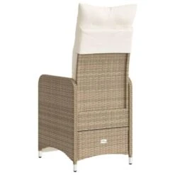VidaXL - Verstelbare Tuinstoel Met Kussens - Beige - Poly Rattan 17 VidaXL - Verstelbare Tuinstoel Met Kussens - Beige - Poly Rattan -Meubelpromotie f496980134264dc78ed0572a1f06e5ed