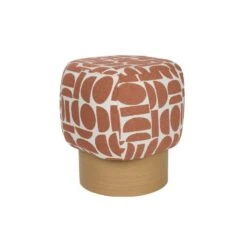 Housecraft Living Cyril Poef/ Krukje Terra Rood -Meubelpromotie f56a063480b64c1ba66c19ba539f8361