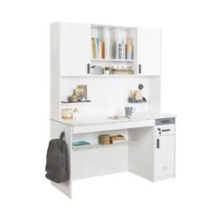 California - Bureau - Tienerkamer - 58x138x75 Cm - Wit -Meubelpromotie f66ff62c2b054826a65edde56e06d6c3