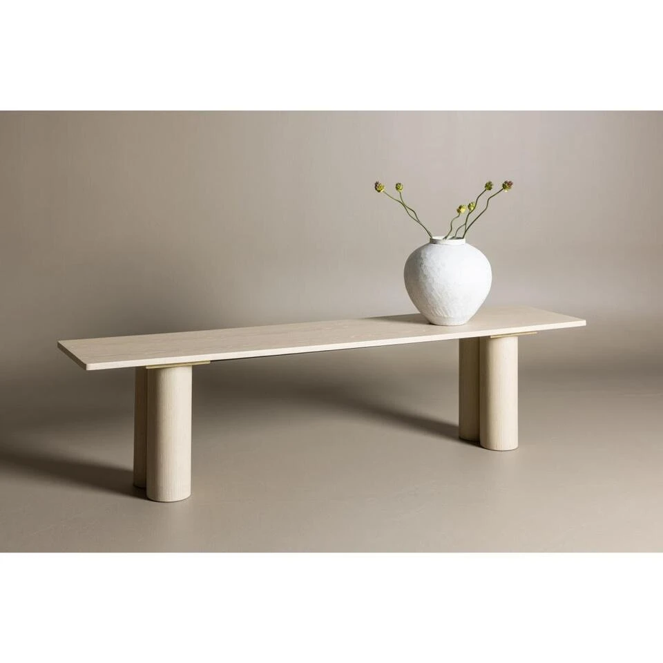 Svea - Rova Eetkamerbank - 180 Cm - Whitewash 4 Svea - Rova Eetkamerbank - 180 Cm - Whitewash - Afbeelding 2