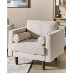 NURMO - Fauteuil - Beige - Polyester 15 NURMO - Fauteuil - Beige - Polyester -Meubelpromotie f7f1bf7221834172a2ba507069815a66