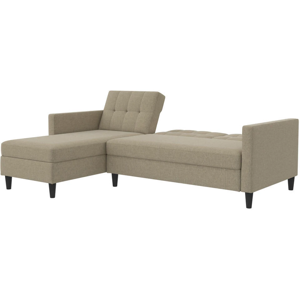 Hartford - 3-zits Hoekslaapbank In Cappuchino Stof 14 Hartford - 3-zits Hoekslaapbank In Cappuchino Stof - Afbeelding 12