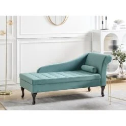 PESSAC - Chaise Longue - Groenblauw - Rechterzijde - Fluweel 15 PESSAC - Chaise Longue - Groenblauw - Rechterzijde - Fluweel -Meubelpromotie f8e0891a5ca74db2a279dc581020cee3