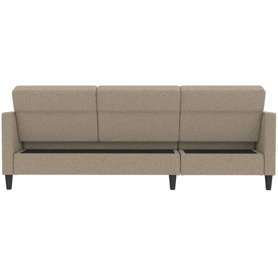 Hartford - 3-zits Hoekslaapbank In Cappuchino Stof 15 Hartford - 3-zits Hoekslaapbank In Cappuchino Stof - Afbeelding 13