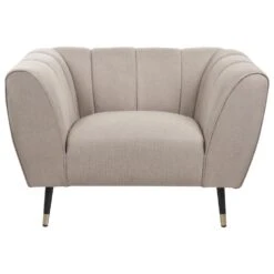 ORSTA - Fauteuil - Taupe - Polyester -Meubelpromotie f987cdc9935d4f9da39aa97355457aed