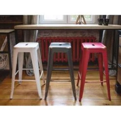 Beliani Barkruk CABRILLO - Zwart Metaal 8 Beliani Barkruk CABRILLO - Zwart Metaal -Meubelpromotie fa89b7f7aad04e34a463441ea868d160