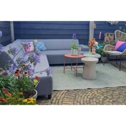 Malaga/Mindo - Hoekbank Loungeset Chaise Longue - Lichtgrijs -Meubelpromotie fadcba583a844db9a8bf47e1828829ee