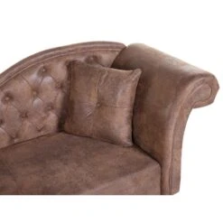 LATTES - Chaise Longue - Bruin - Rechterzijde - Kunstsuède 17 LATTES - Chaise Longue - Bruin - Rechterzijde - Kunstsuède -Meubelpromotie fc2228fcf1624ba692c082283f882217