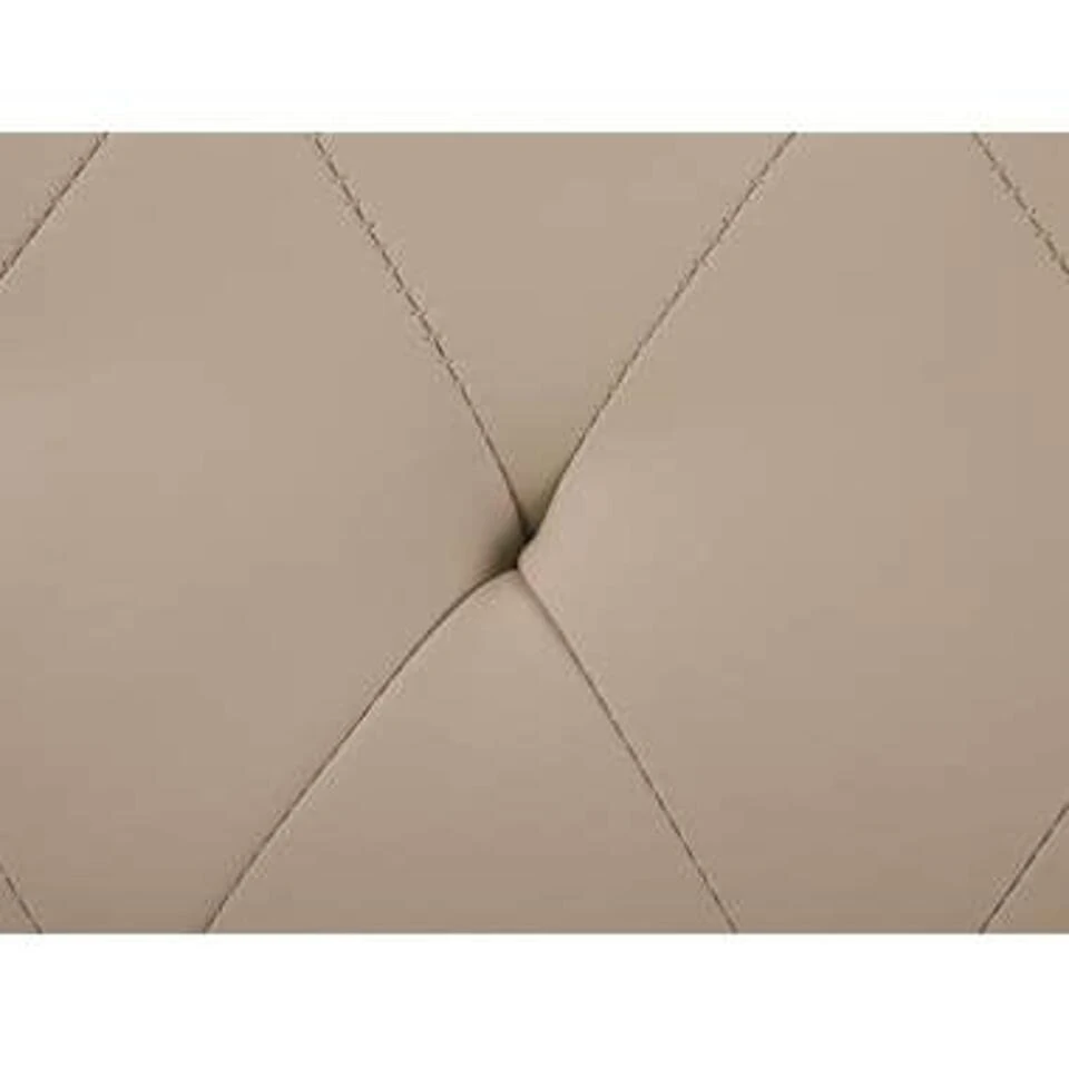 ESSONNE - Hocker - Beige - Kunstleer 7 ESSONNE - Hocker - Beige - Kunstleer - Afbeelding 5