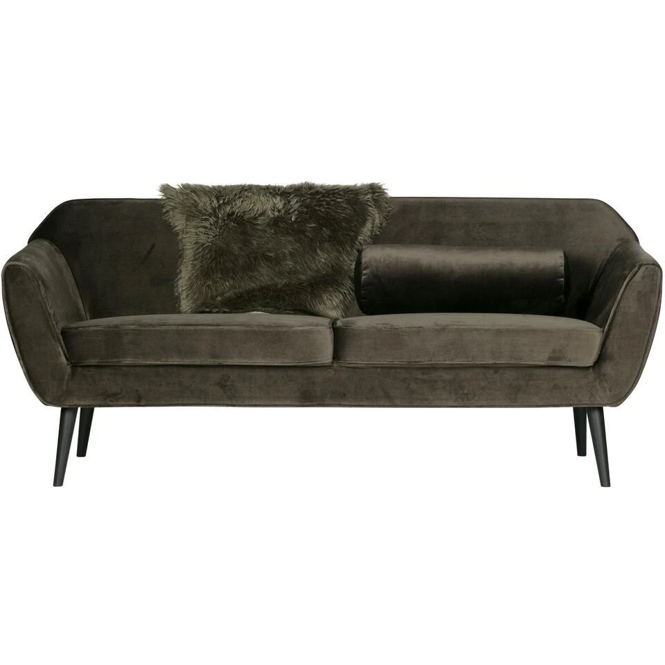 WOOOD Rocco 2-Zits Bank - Velvet - Warm Groen - 75x187x82 8 WOOOD Rocco 2-Zits Bank - Velvet - Warm Groen - 75x187x82 - Afbeelding 6
