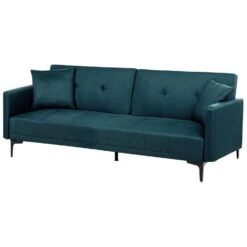 LUCAN - Slaapbank 3-zits - Blauw - Polyester -Meubelpromotie fe03b36d6dd94861b7d67be65c15a363