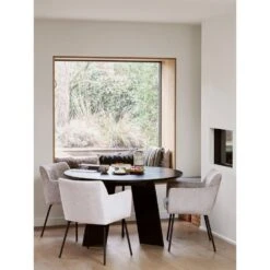 WOOOD Kam Eetkamerstoelen - Polyester - Off White - Set Van 2 12 WOOOD Kam Eetkamerstoelen - Polyester - Off White - Set Van 2 -Meubelpromotie fe9693a97a6a4bd796b992c0f8bd3b00