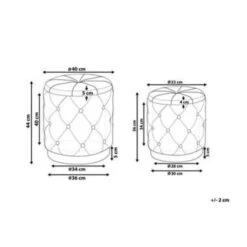 PUEBLO - Poef - Geel - 40/33 Cm - Fluweel 16 PUEBLO - Poef - Geel - 40/33 Cm - Fluweel -Meubelpromotie ff7065ec0bb84bd092c0e9e45d416728