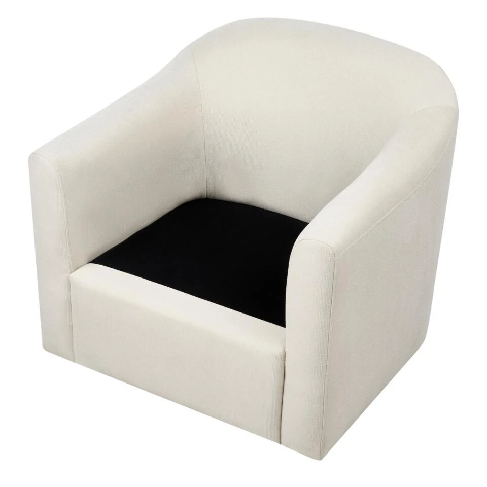 MAGNOR - Fauteuil - Lichtbeige - Polyester 7 MAGNOR - Fauteuil - Lichtbeige - Polyester - Afbeelding 5