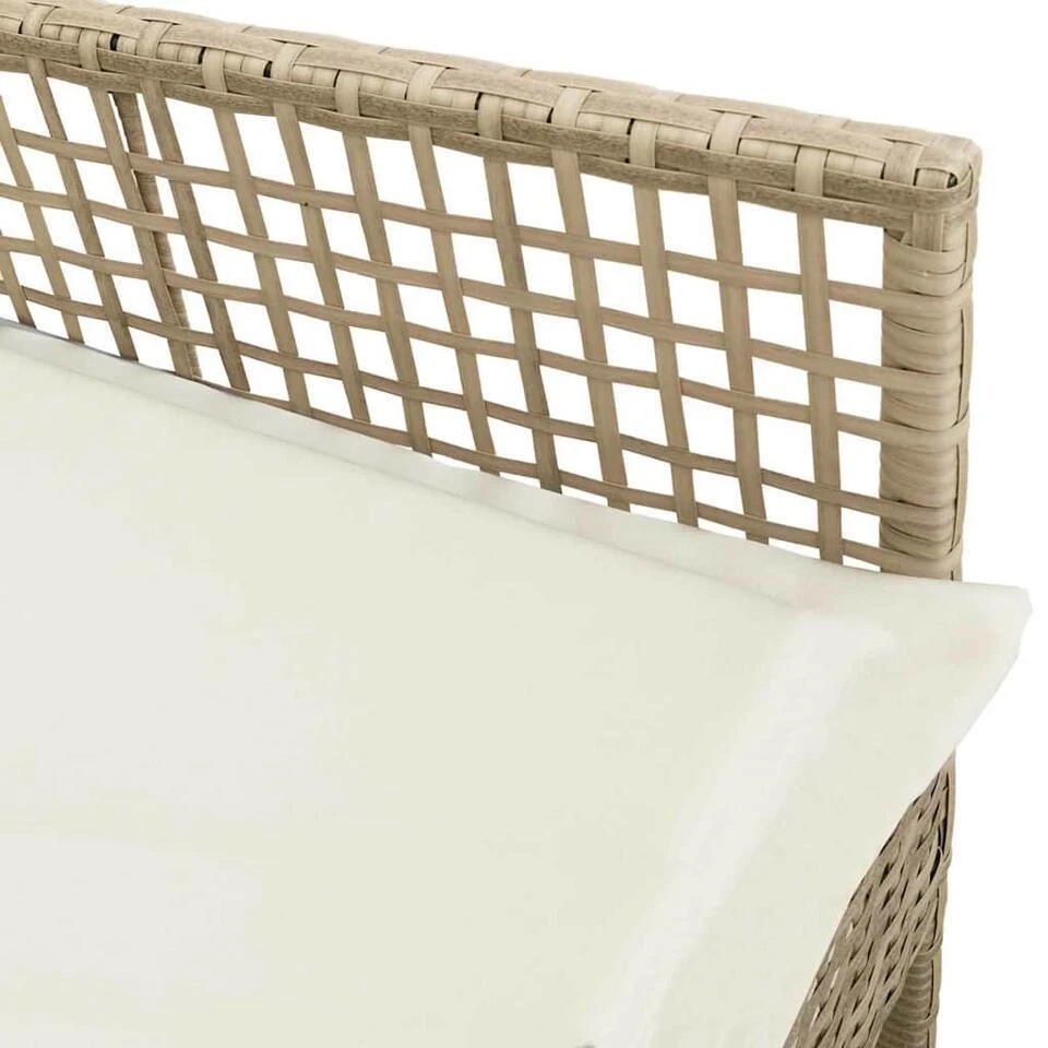 VidaXL - Tuinstoel - Beige - Poly Rattan - 53 X 60 X 85cm 11 VidaXL - Tuinstoel - Beige - Poly Rattan - 53 X 60 X 85cm - Afbeelding 9