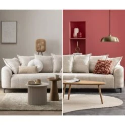 Bank Elsa 3-zits - Beige -Meubelpromotie sf 10101008 9055